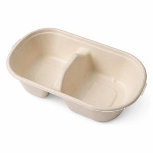 Angled view showing the raised center divider