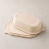 stackable cornstarch meal prep container with lid eco friendly disposable food container