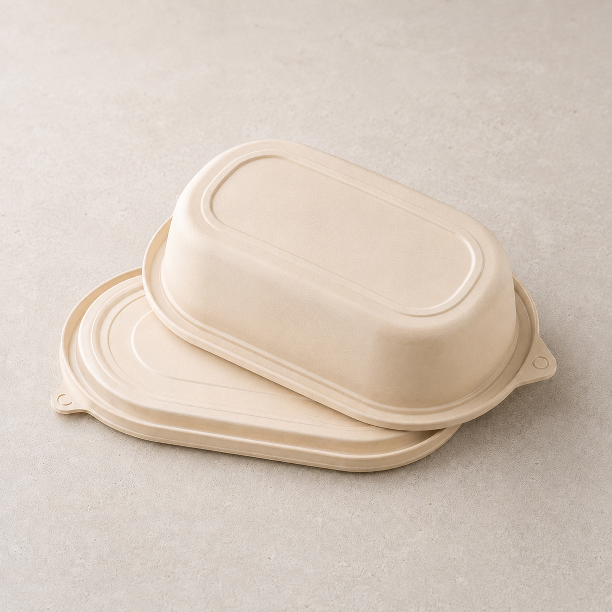 stackable cornstarch meal prep container with lid eco friendly disposable food container