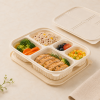 1200ml Five Compartment Cornstarch Food Container
