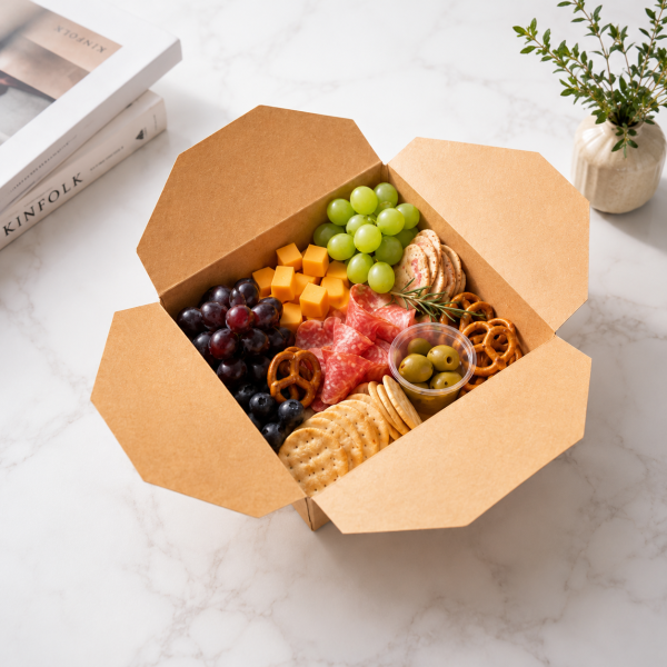 1400ml Kraft Paper Takeaway Food Box