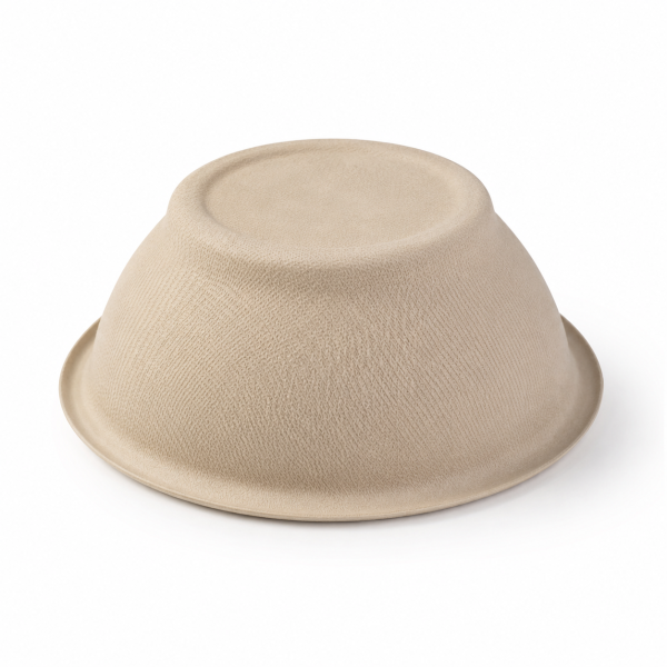 220ml bagasse bowl bottom texture and molded fiber design