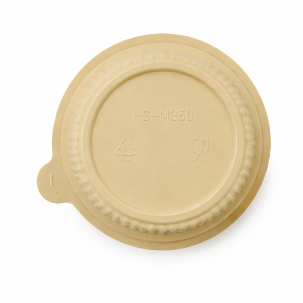 350ml cornstarch bowl bottom structure and ribbed design