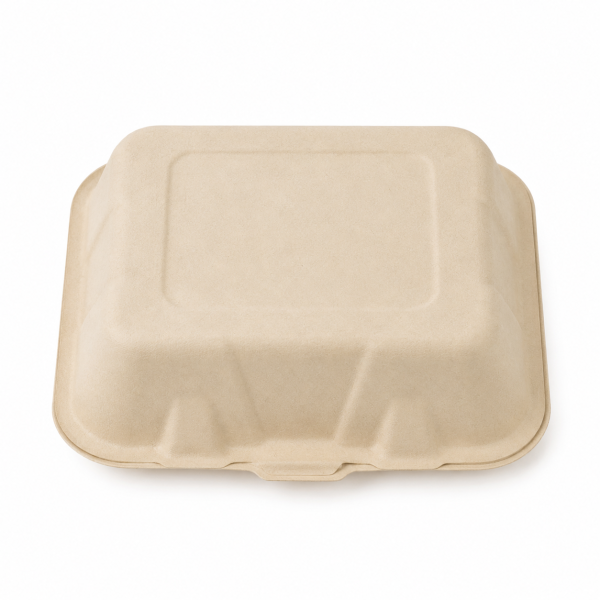 450ml Bagasse Clamshell Food Container
