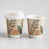 4oz double wall paper cup with custom printed design for beverage service