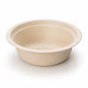 500ml natural bagasse bowl front view for takeaway food service