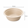 500ml bagasse bowl dimensions with 15.5cm diameter and 5.4cm height