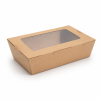 500ml Kraft Salad Box with Clear Window