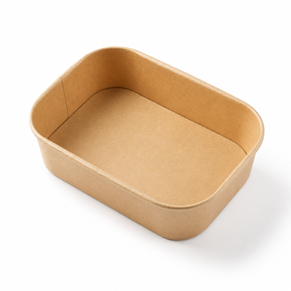 500ml Rectangular Kraft Paper Bowl
