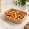 500ml Rectangular Kraft Paper Bowl