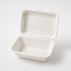 600ml Bagasse Clamshell Food Container