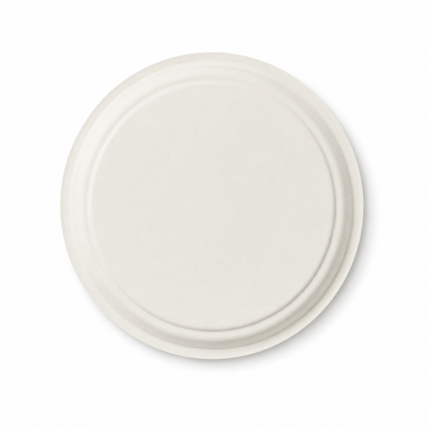 7 inch biodegradable plate bottom view design