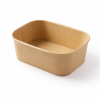 750ml-rectangular-kraft-paper-bowl-front-view 750ml rectangular kraft paper bowl front view for takeaway food packaging