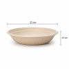 750ml bagasse bowl measurements with 21cm width and 4.5cm depth