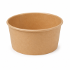 750ml round kraft paper bowl front view for takeaway food packaging
