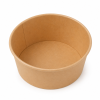 750ml round kraft paper bowl interior view showing deep food service design