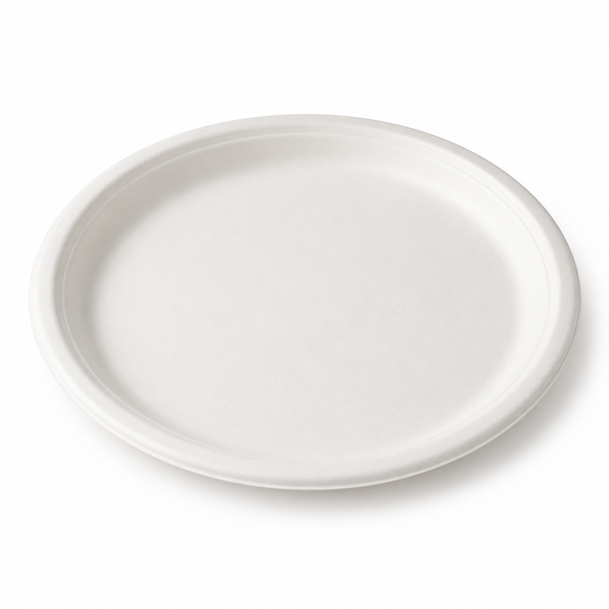 8 inch bagasse round plate for disposable food service