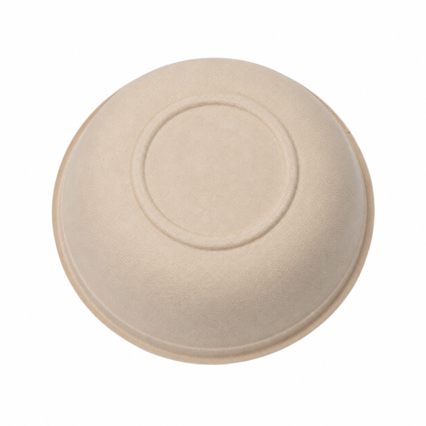 850ml sugarcane bagasse bowl bottom texture and molded fiber structure