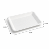 8 x 6 inch bagasse tray measuring 20 x 15 x 1.5 cm