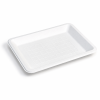 8 x 6 inch bagasse food tray with shallow rectangular design