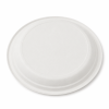 bottom view of 9 inch bagasse round plate design