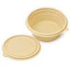 900ml compostable bowl interior view with matching cover