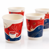 9oz custom paper cup with printed beverage design
