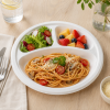 10 Inch Three Compartment Bagasse Plate