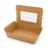 2100ml Kraft Salad Box with Clear Window