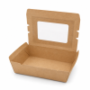 500ml Kraft Salad Box with Clear Window