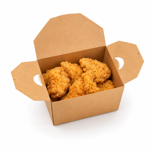 800ml Vented Kraft Takeaway Box