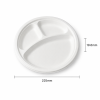 9 Inch Three Compartment Bagasse Plate