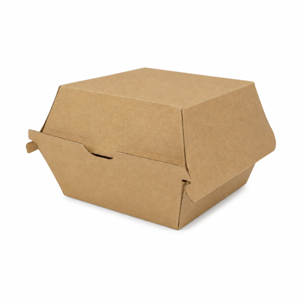 4.4-inch-kraft-paper-burger-box 4.4 Inch Kraft Paper Burger Box