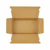 Empty 8.5 inch kraft paper takeout box showing interior space