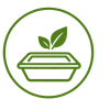 Meal prep and food brand packaging solutions icon